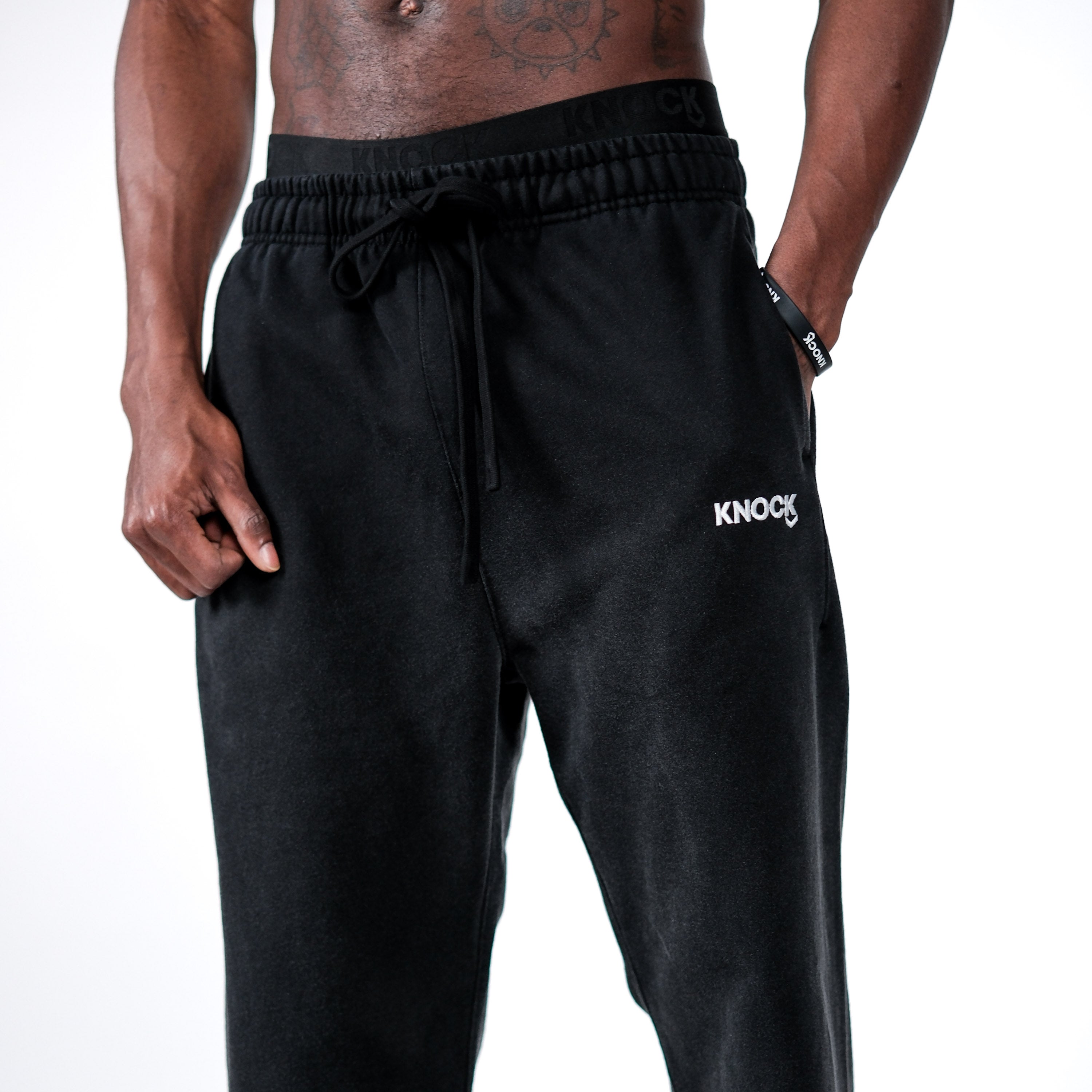 STRAIGHT CUT VINTAGE FADE TERRY JOGGERS