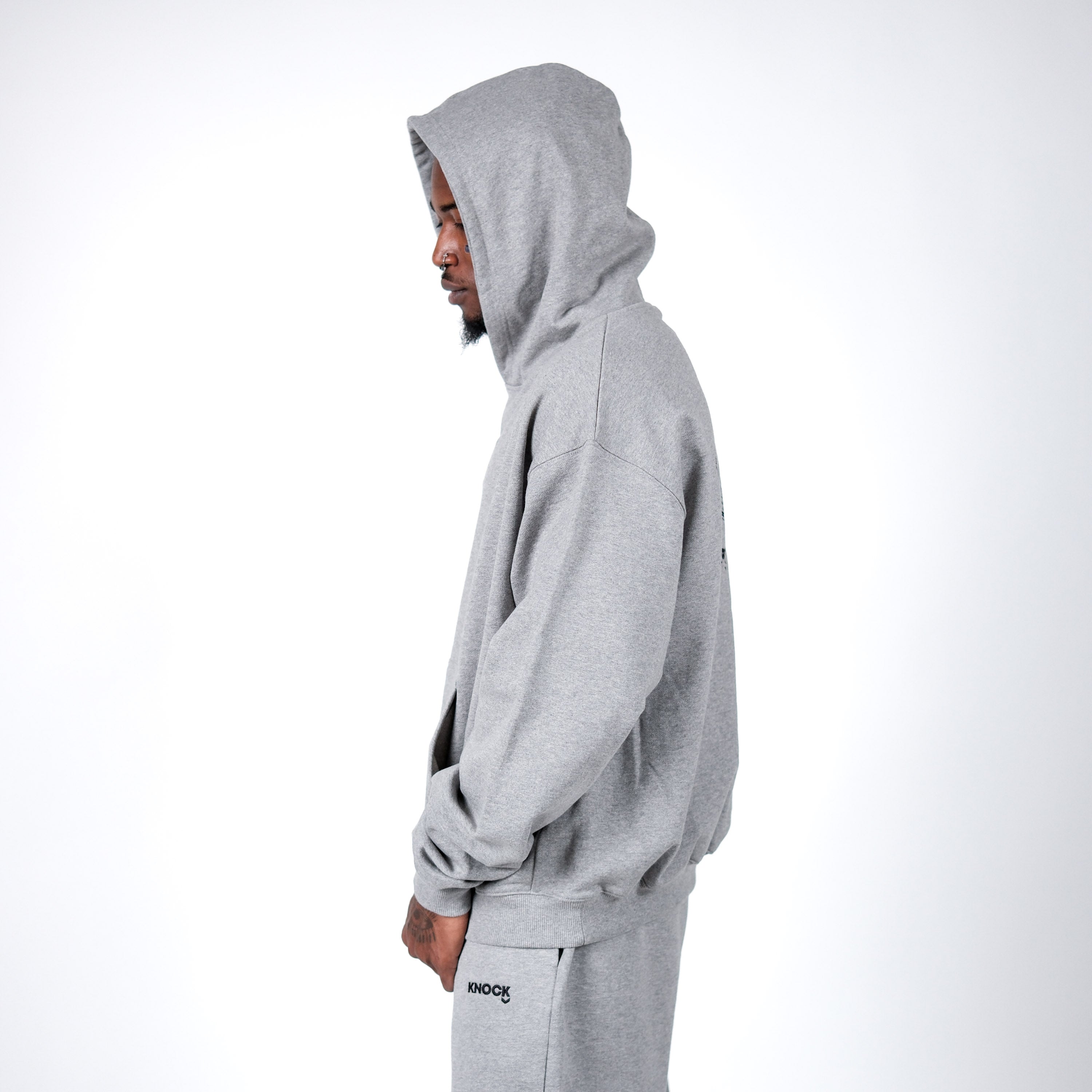 MID COUNT TERRY OVERSIZED HOODIE GREY