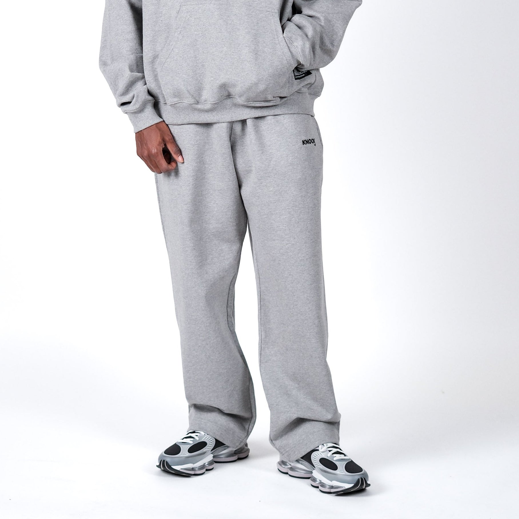 STRAIGHT CUT TERRY JOGGERS GREY