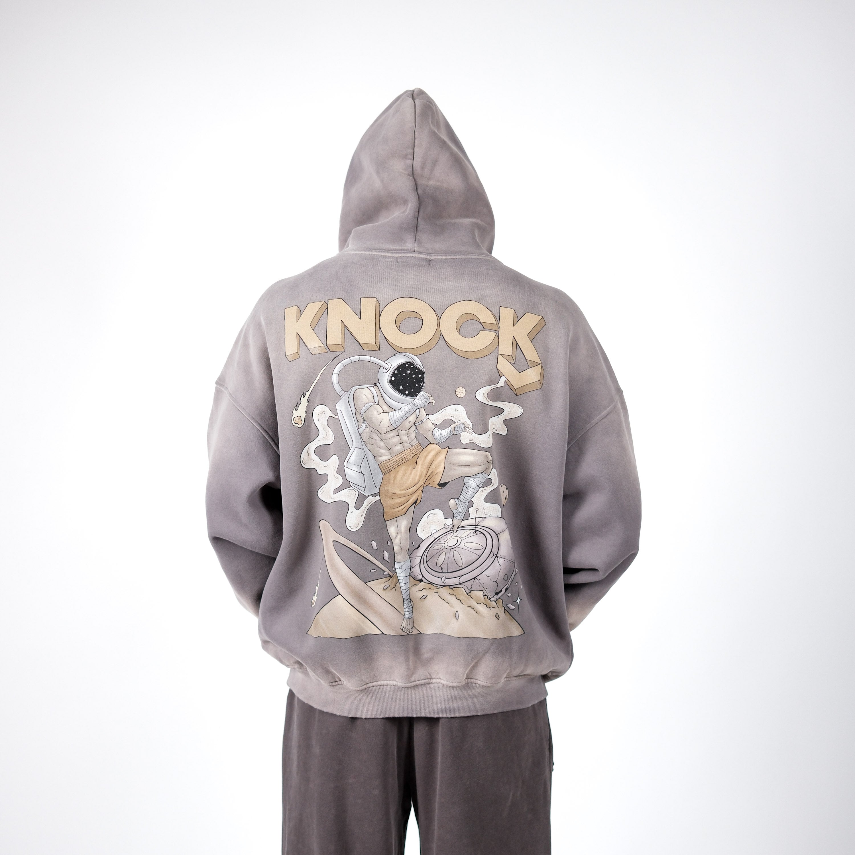 LIMITED ASTROKNEE 2.0 FADE FLEECE HOODIE SAND