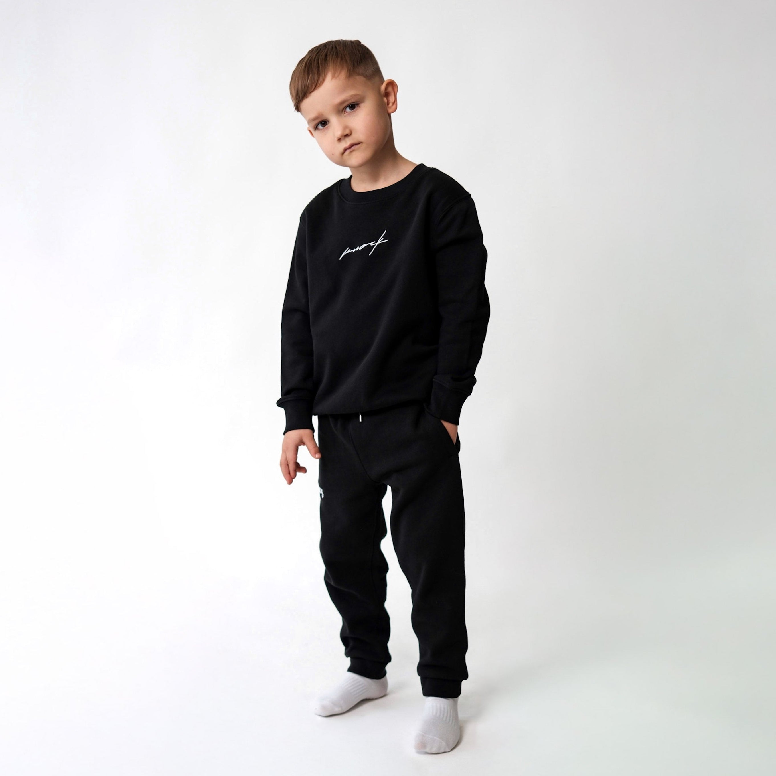 KIDS MID COUNT SWEATER BLACK