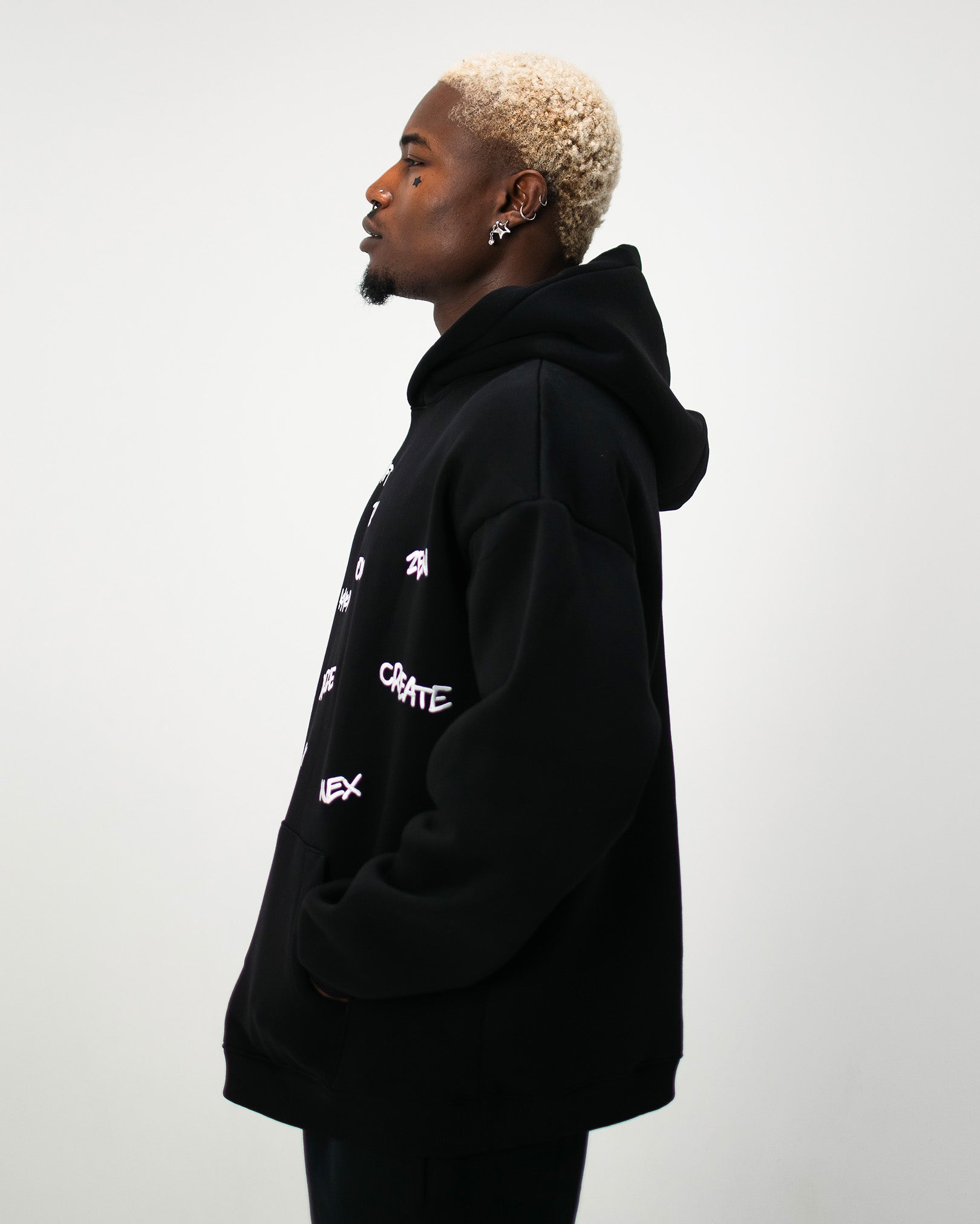 PRIMAL OVERSIZED HOODIE BLACK