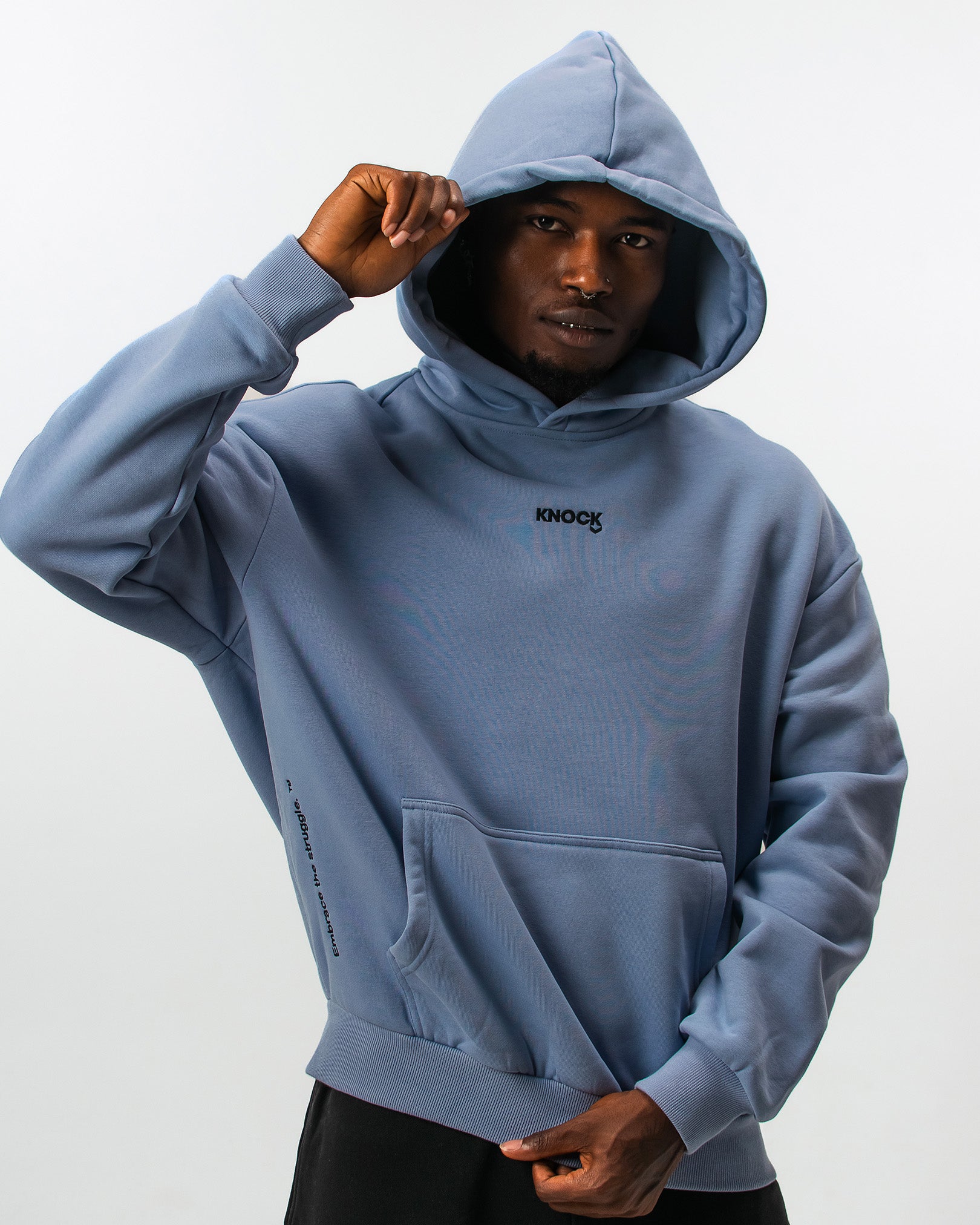 EMBRACE THE STRUGGLE HOODIE VIOLET EDITION