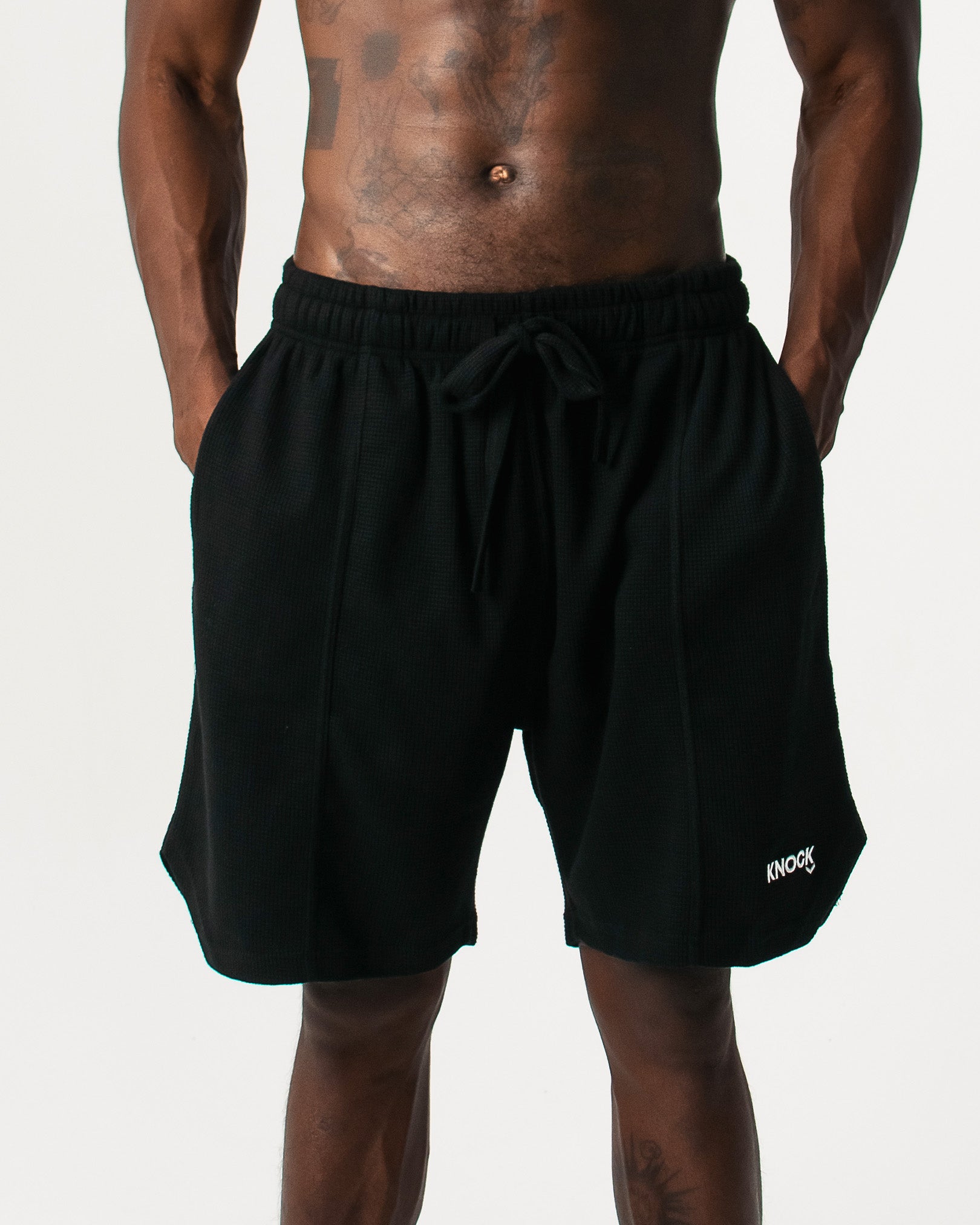GRID-KNIT SHORTS