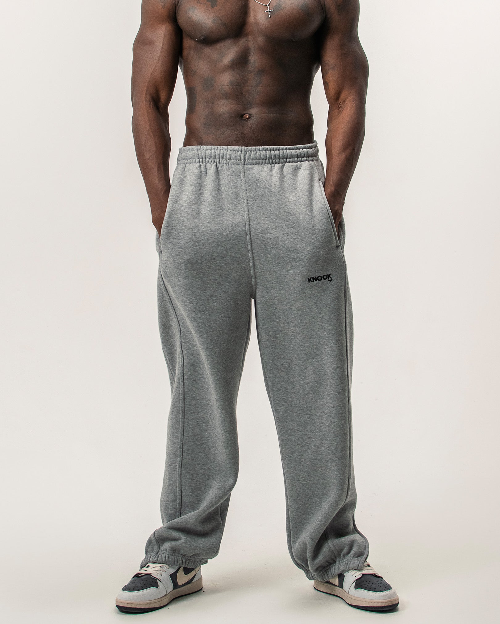 CUFFED JOGGERS GREY