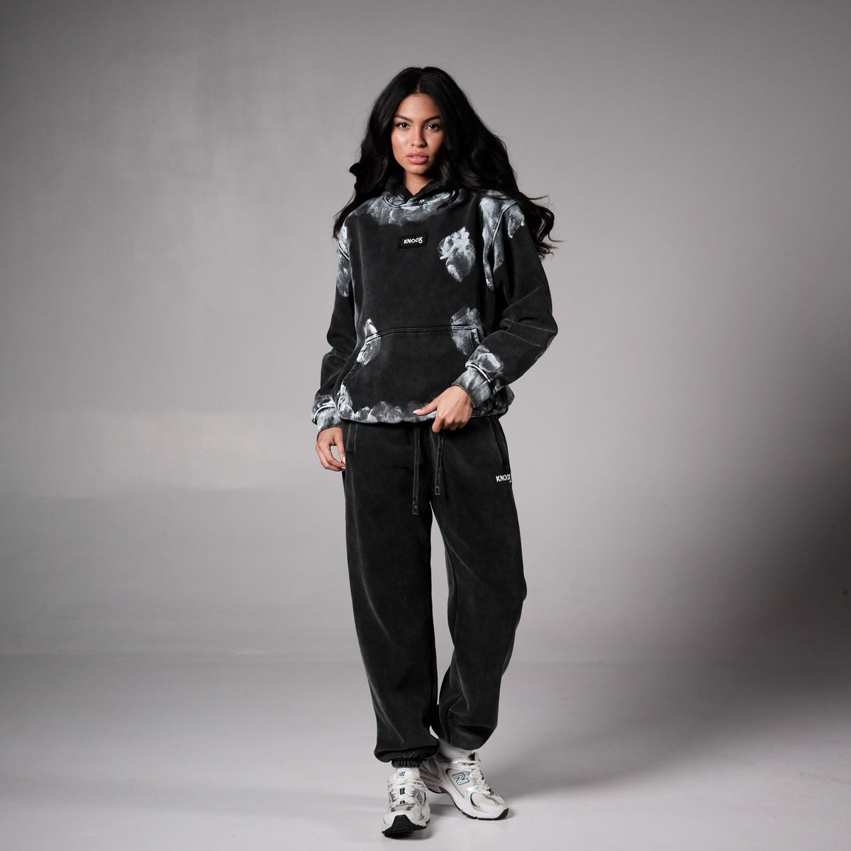 RAW CANVAS OVERSIZED HOODIE BLACK