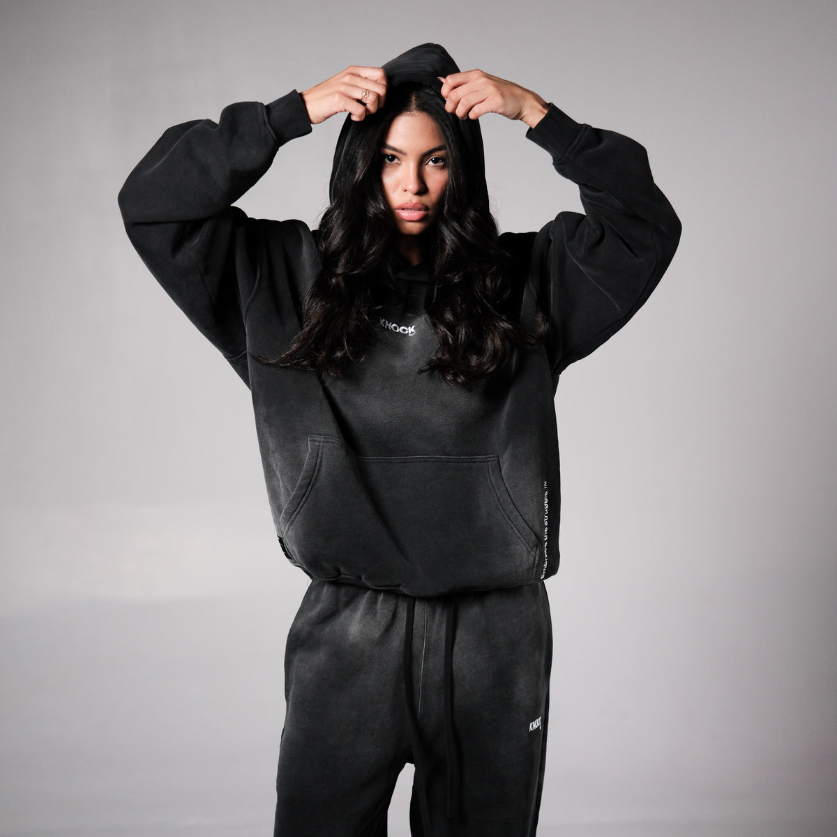 EMBRACE THE STRUGGLE OVERSIZED FADE HOODIE