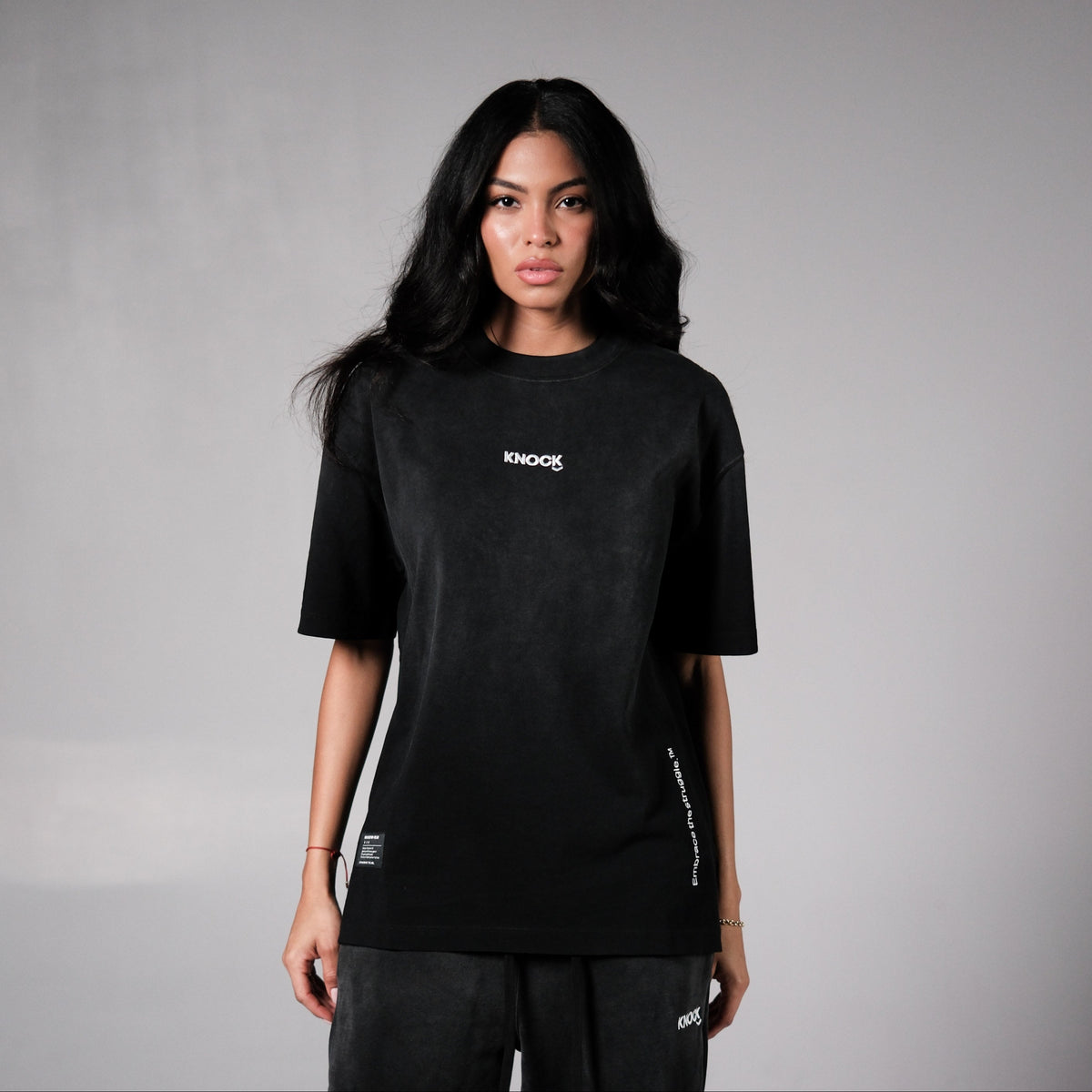 EMBRACE THE STRUGGLE TEE | VINTAGE BLACK