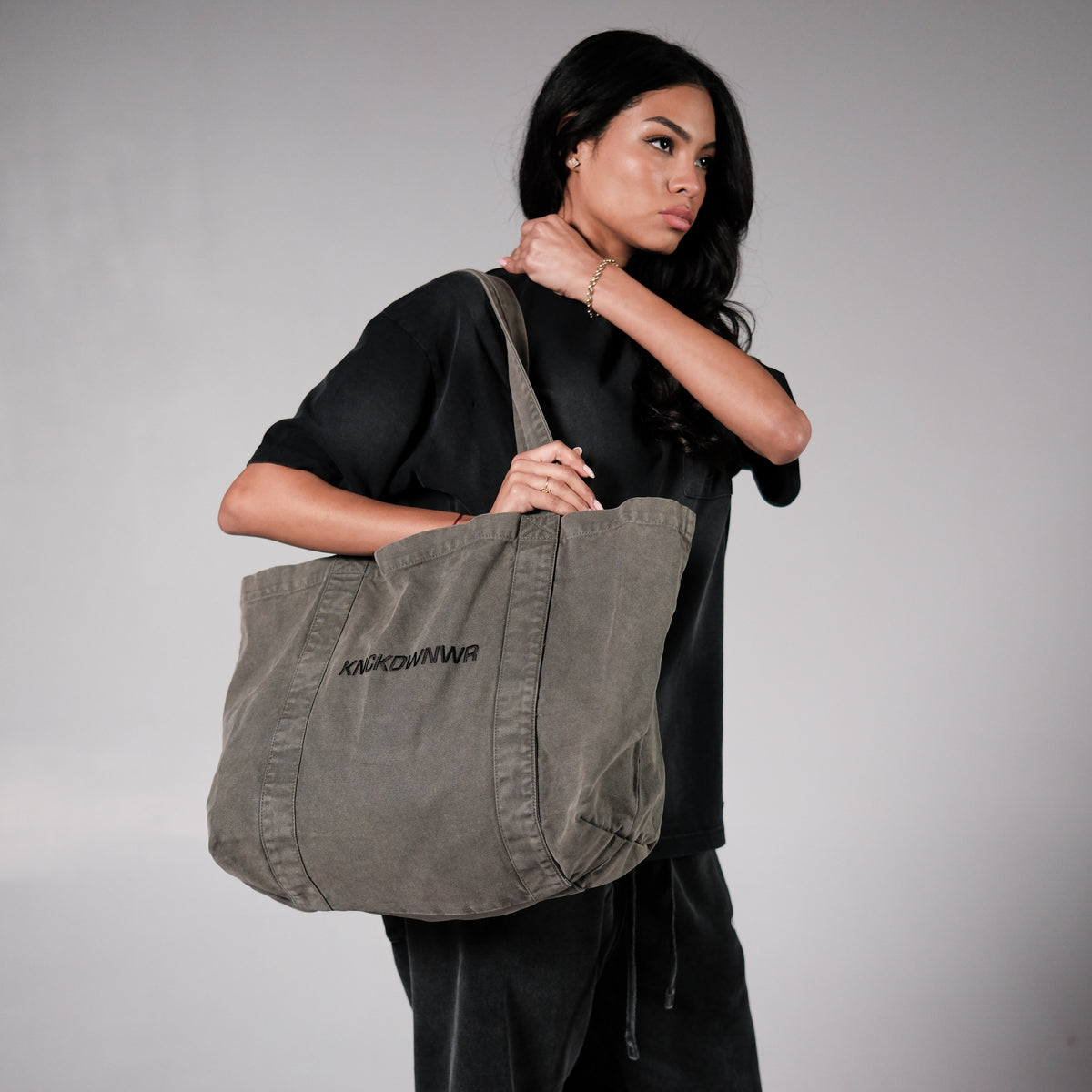 VINTAGE OLIVE TOTE BAG