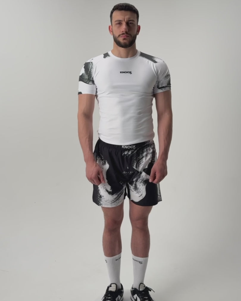 Load video: V. T. RASHGUARD WHITE