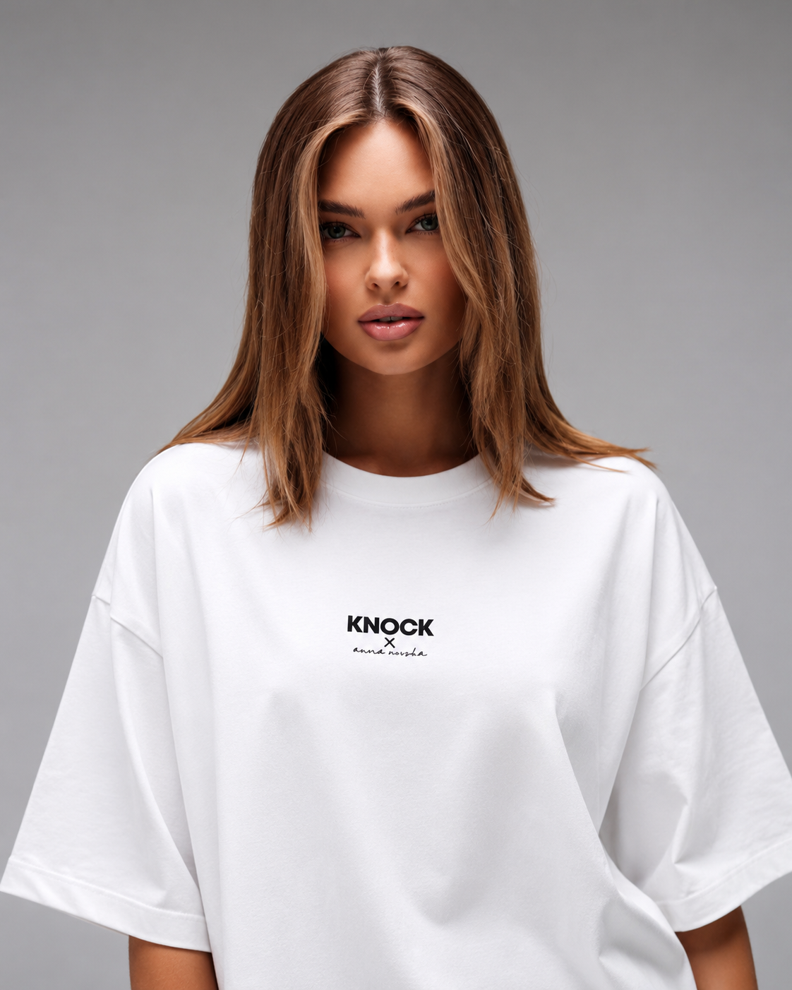 ANNA X KNOCK WHITE TEE