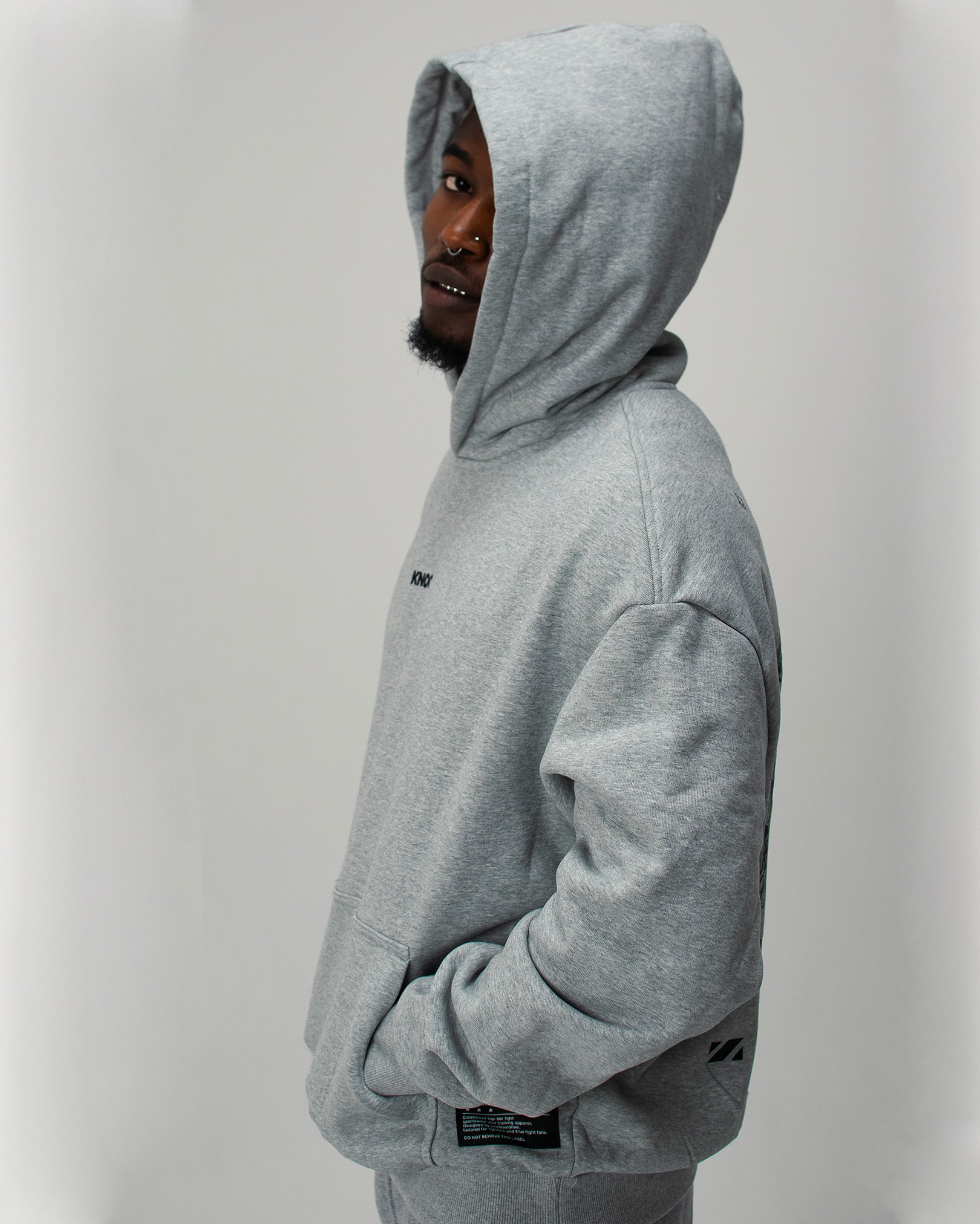 EMBRACE THE STRUGGLE SUPER HEAVY HOODIE GREY