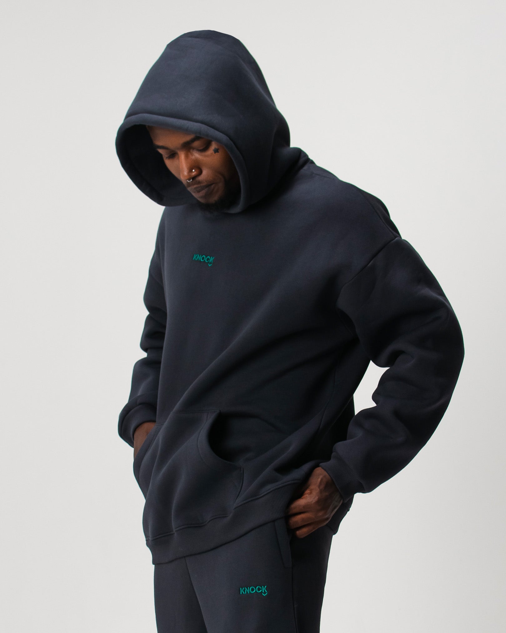 THE CREATION OF KNOCK OVERSIZED HOODIE