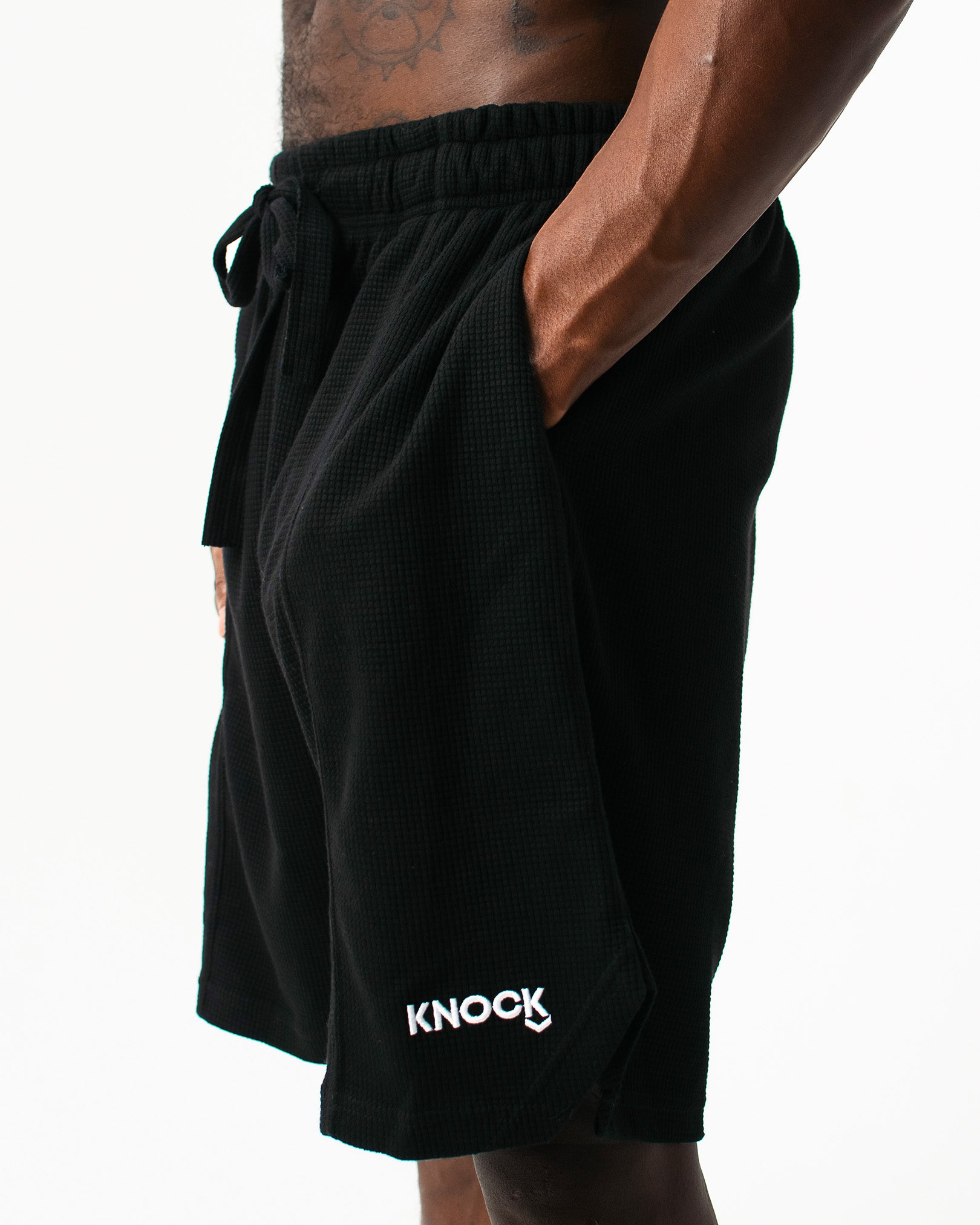GRID-KNIT SHORTS